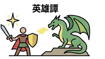 （画像）
物語の類型：英雄譚