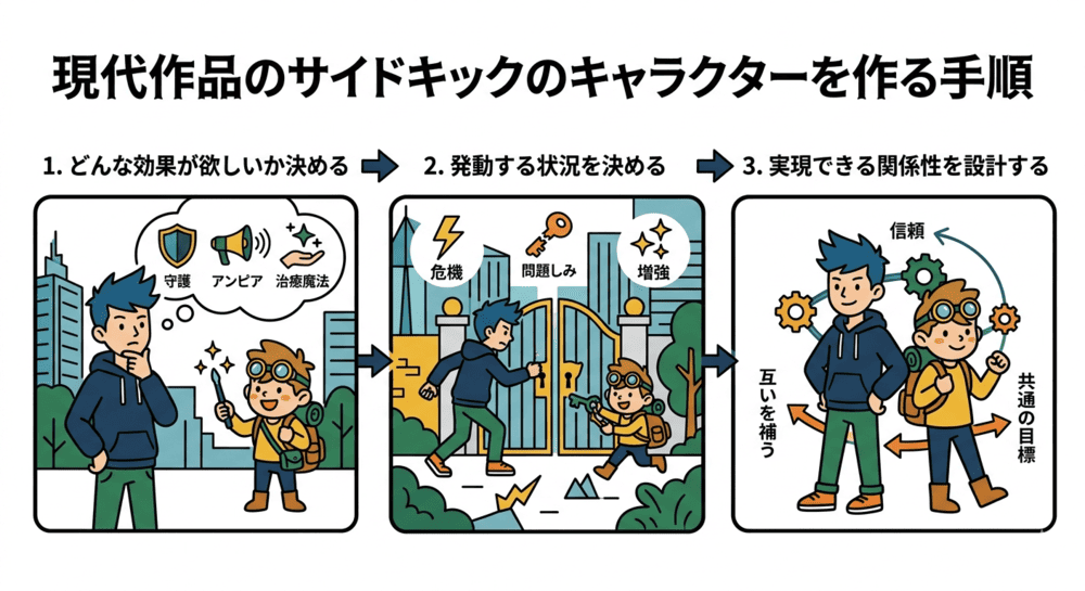 (イラスト)サイドキックを描くためのオススメの始め方